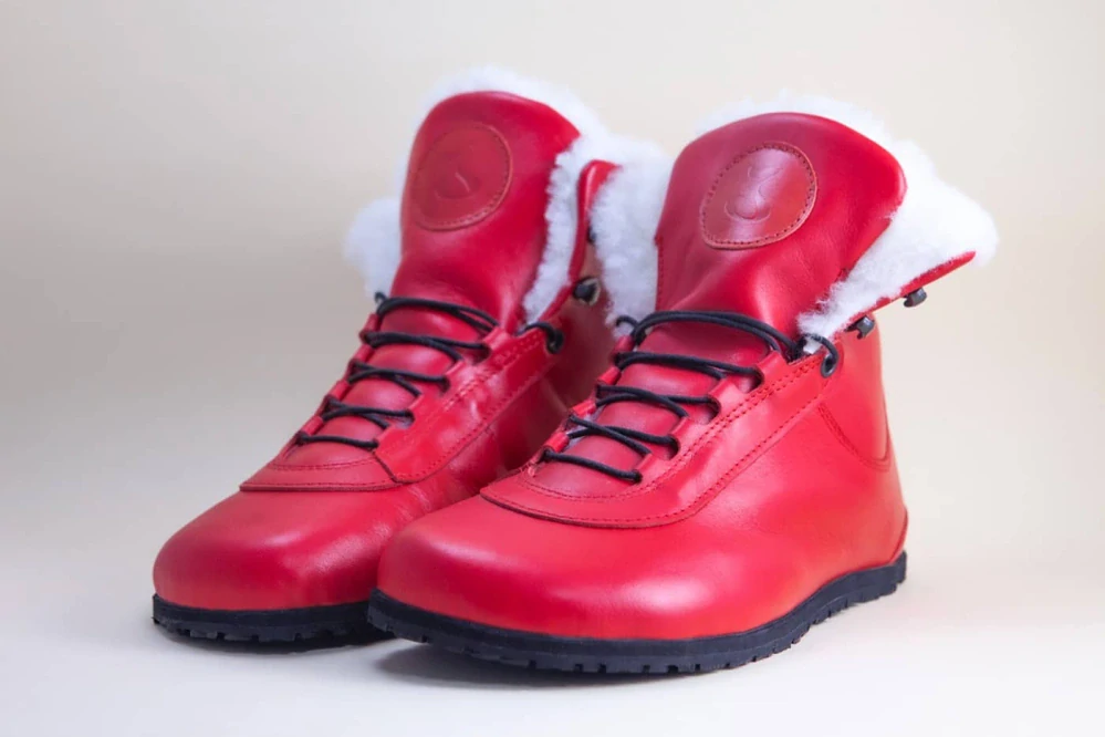 Jenon leather SNOWFLAKE RED