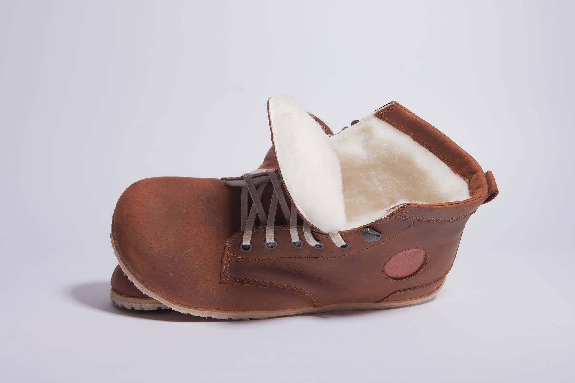 Jenon leather YEANS SNOW BROWN