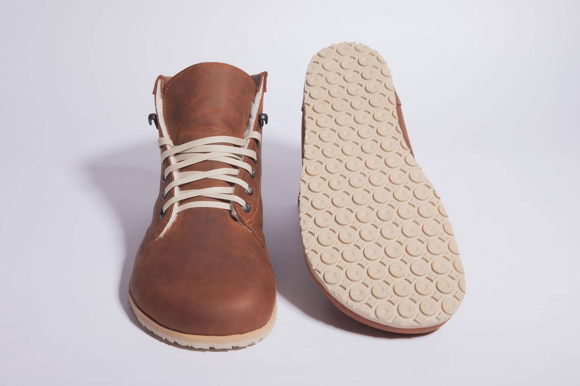 Jenon leather YEANS SNOW BROWN