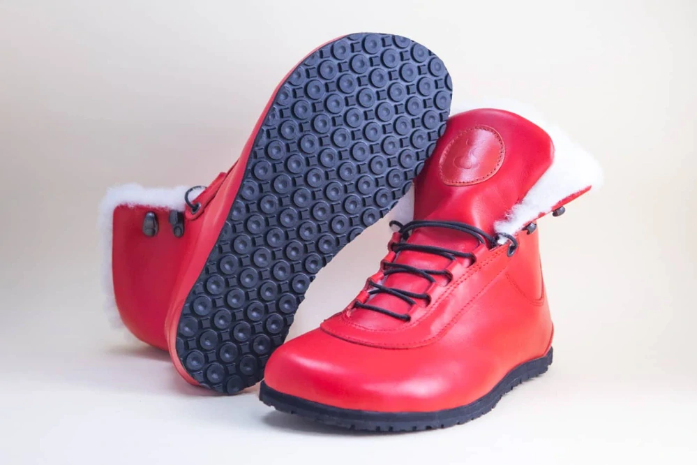 Jenon leather SNOWFLAKE RED