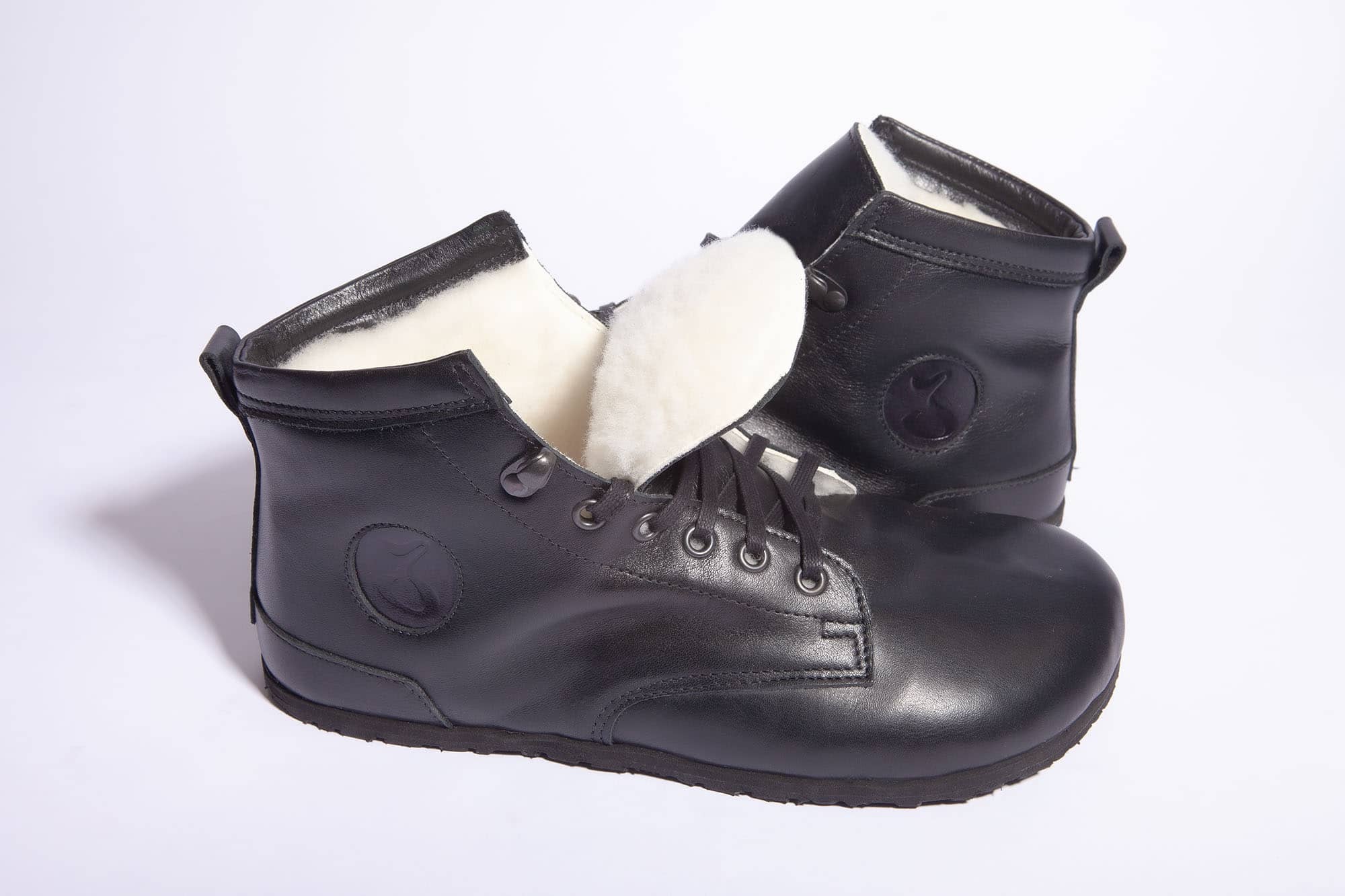 Jenon leather YEANS SNOW BLACK