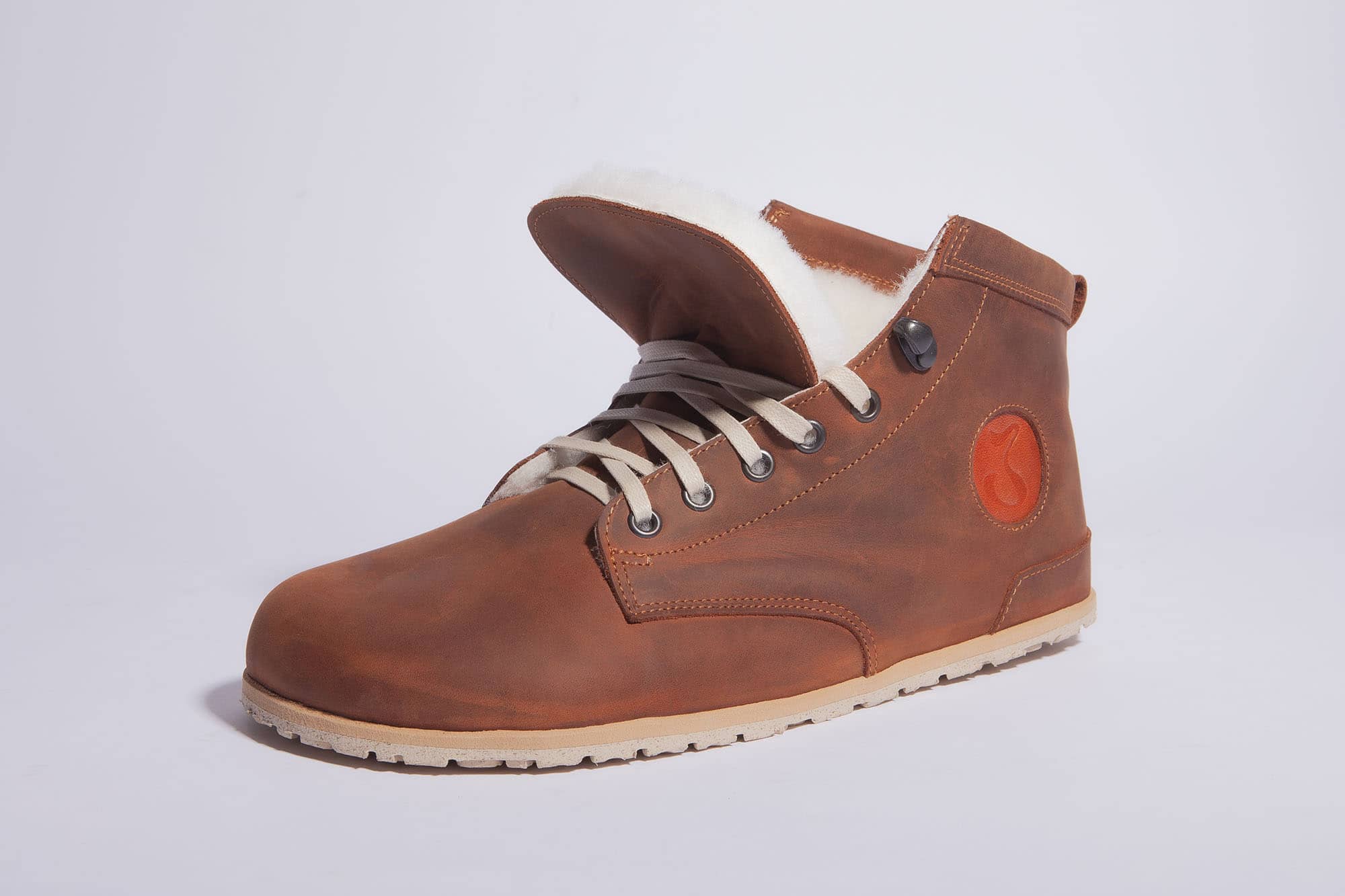 Jenon leather YEANS SNOW BROWN